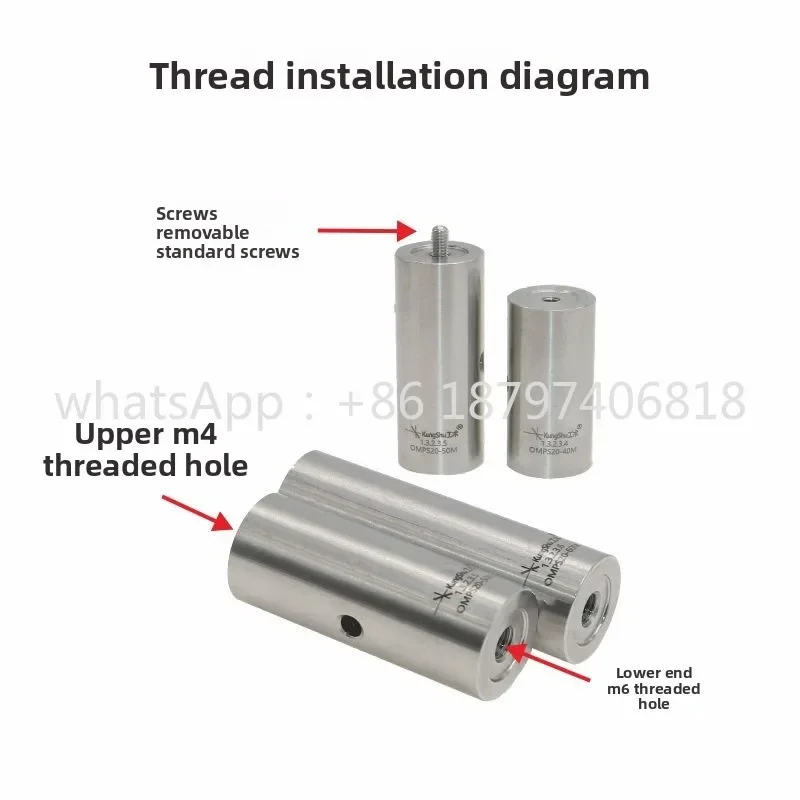 OMPS20 Series: 20mm stainless steel optical posts, suitable for scientific research, laboratory, and optical applications
