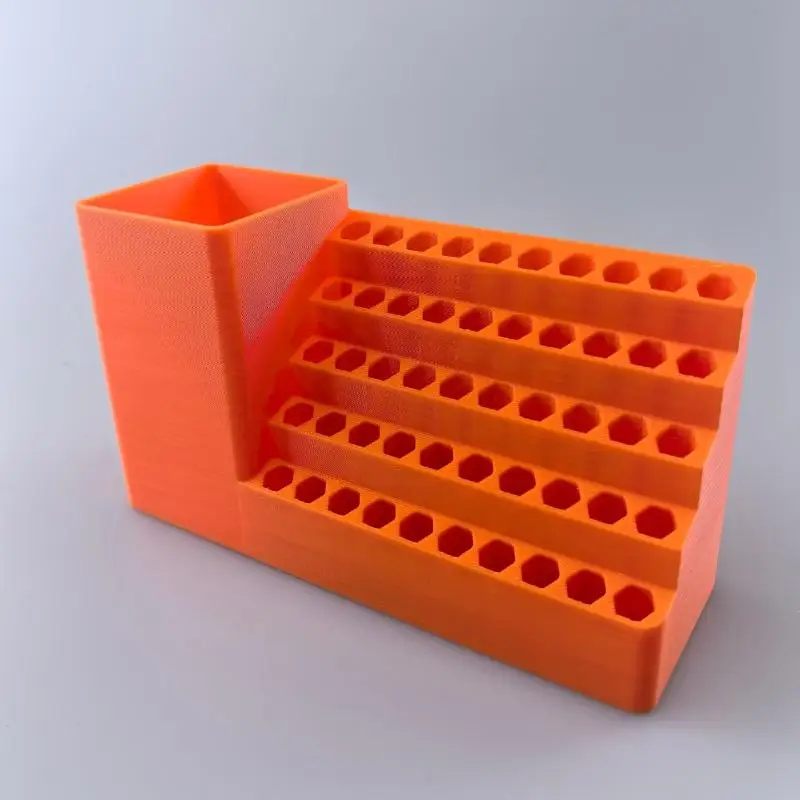 Organizador de brocas y puntas de destornillador de 50 orificios con soporte para taladro y vástago hexagonal, para tablero perforado de caja de herramientas, 1 unidad