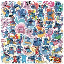 Disney Cartoon Kawai Stitch Stickers for Phone Laptop Diary Guitar Suitcase Graffiti Waterproof Sticker Decals Kids Toy