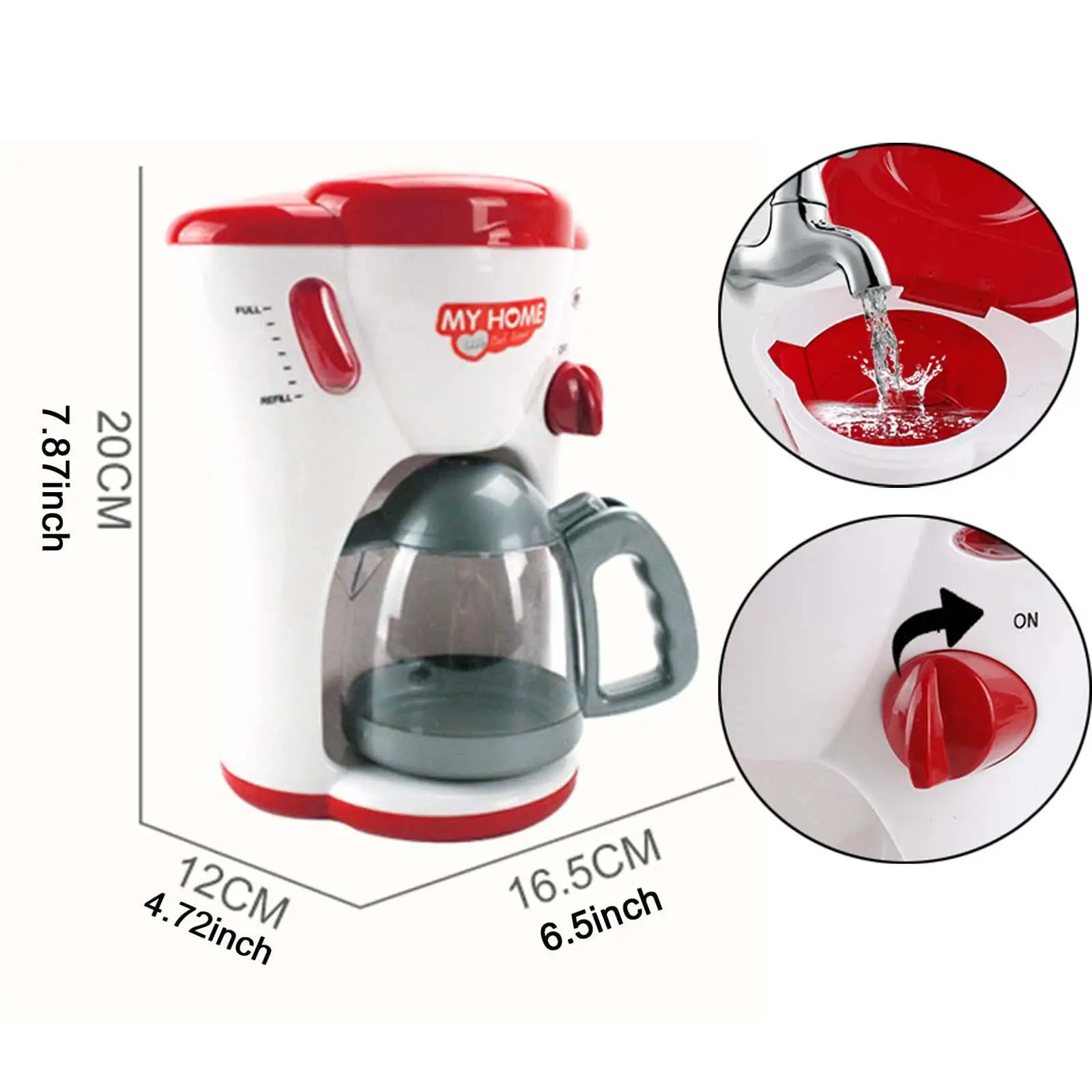 Toy Coffee Machine Accessories Lightweight Miniature Appliances Children