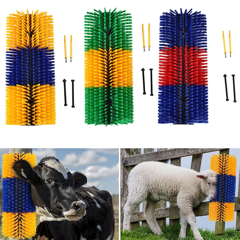 Farm Cow Horse Body Brush Scratching Tool Rotating Rod Roller Cleaning Brush Agricultural Horse Cattle And Sheep Anti-Itch Tool