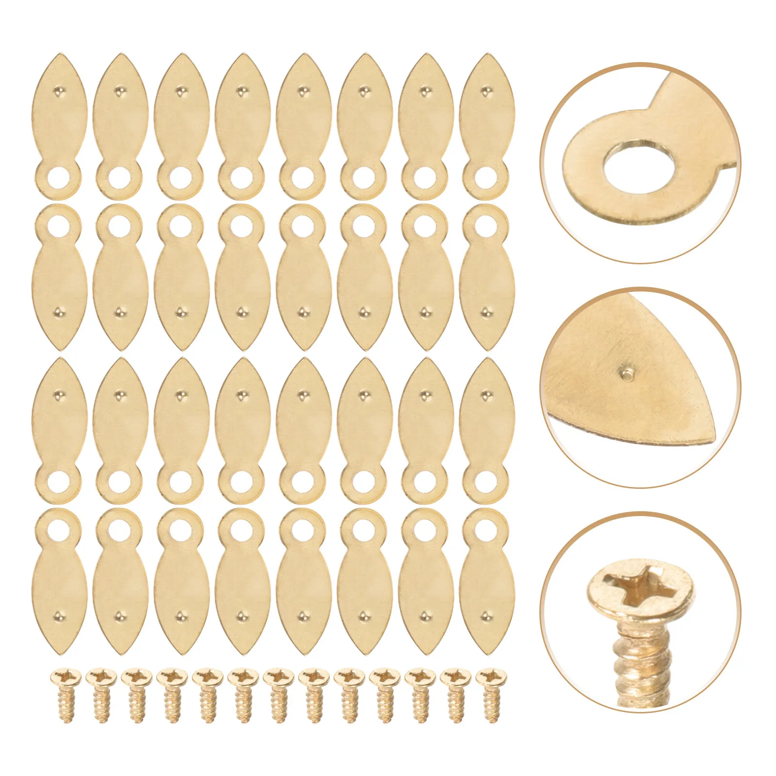 100Pcs Metal Photo Frame Fastener Heavy Duty Picture Frame Buckle Backing Plate Fixing Tool Easy Install Portable Home Office