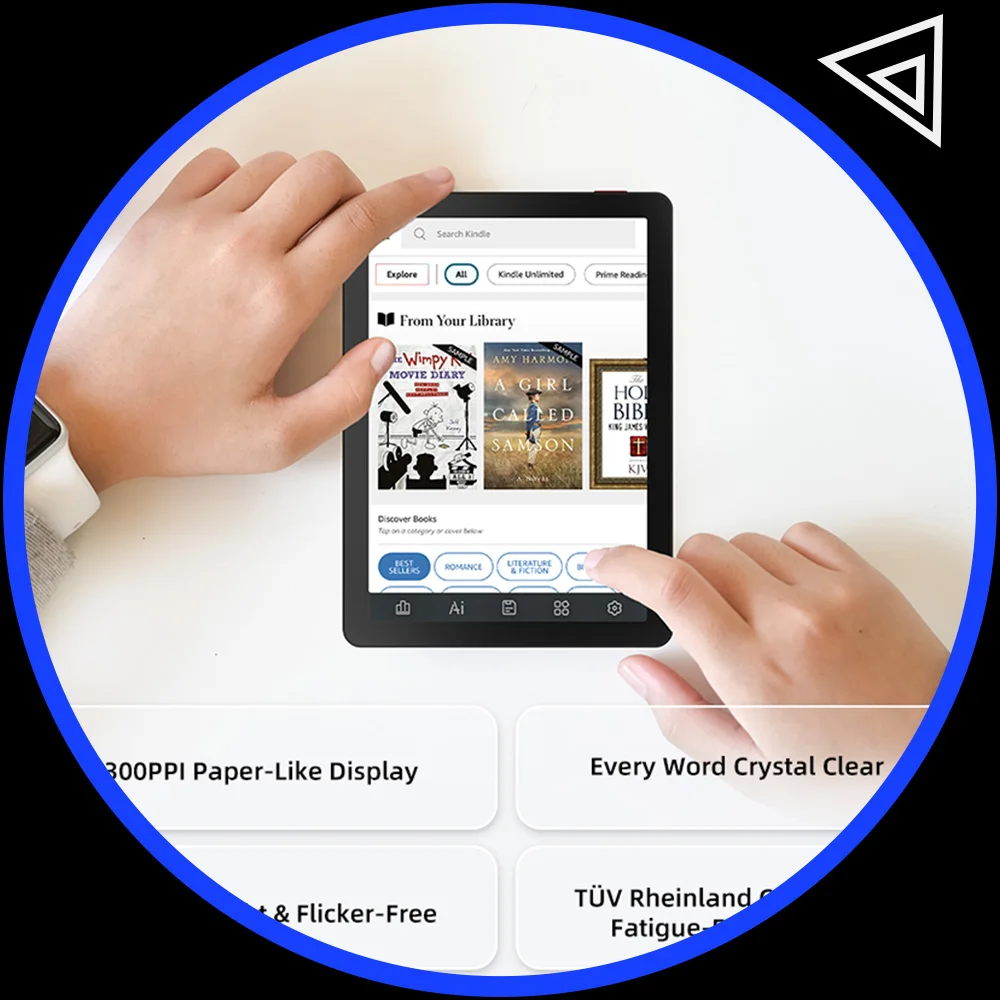 

Bigme Reader B6 6-дюймовый электронный книжный считыватель электронных книг, Android 14 с Google Play, 300 ППI, 36-уровневая электронная книга с передней подсветкой, электронная книга 4 + 64 ГБ