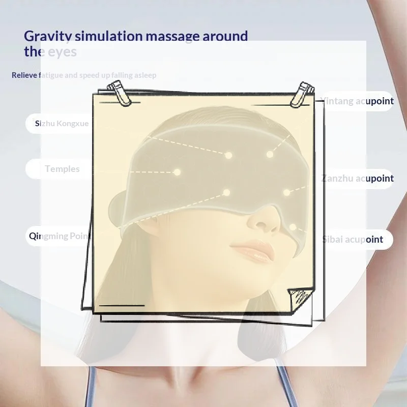 Ultra Light Gravity Weighted Eye Mask Skin-Friendly Double-sided Use Light Blocking Eye Mask Soft Breathable Sleep Aid Eyepatch