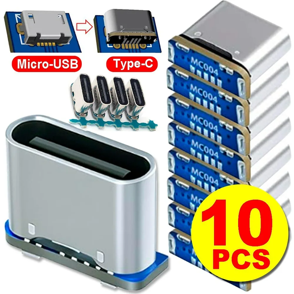 1/3/5/10PCS Charging Port for PCB Soldering Female Jack 5Pin SMD SMT Type-C Socket DIY Repair Adapter Micro USB Connector Type-C
