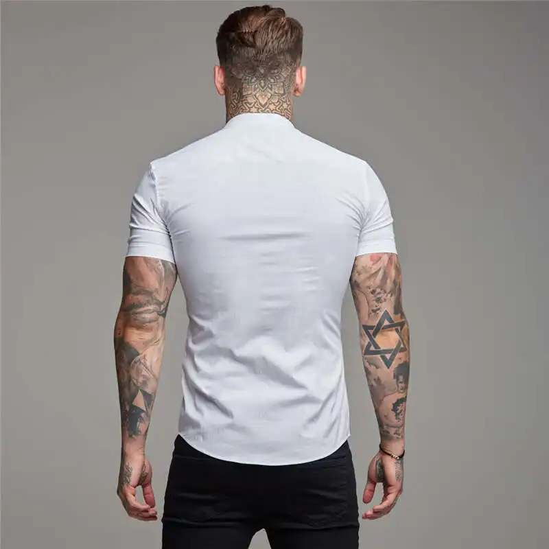 

Busin Slim Long Sve irt Color adient Sun Protection Treaent Cotton Youthful ular Flip Collar Zipper Closure So...