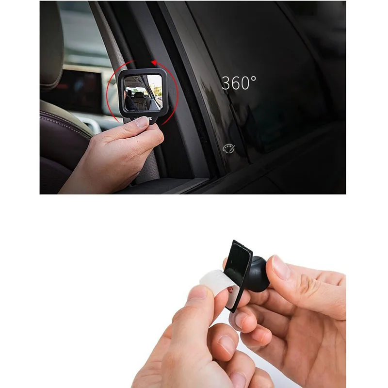 CHIZIYO 270 Degrees Wide Angle Car Rear Magnet Mirror Car Auxiliary Rearview Mirror Eliminate Blind Point For Car Safety