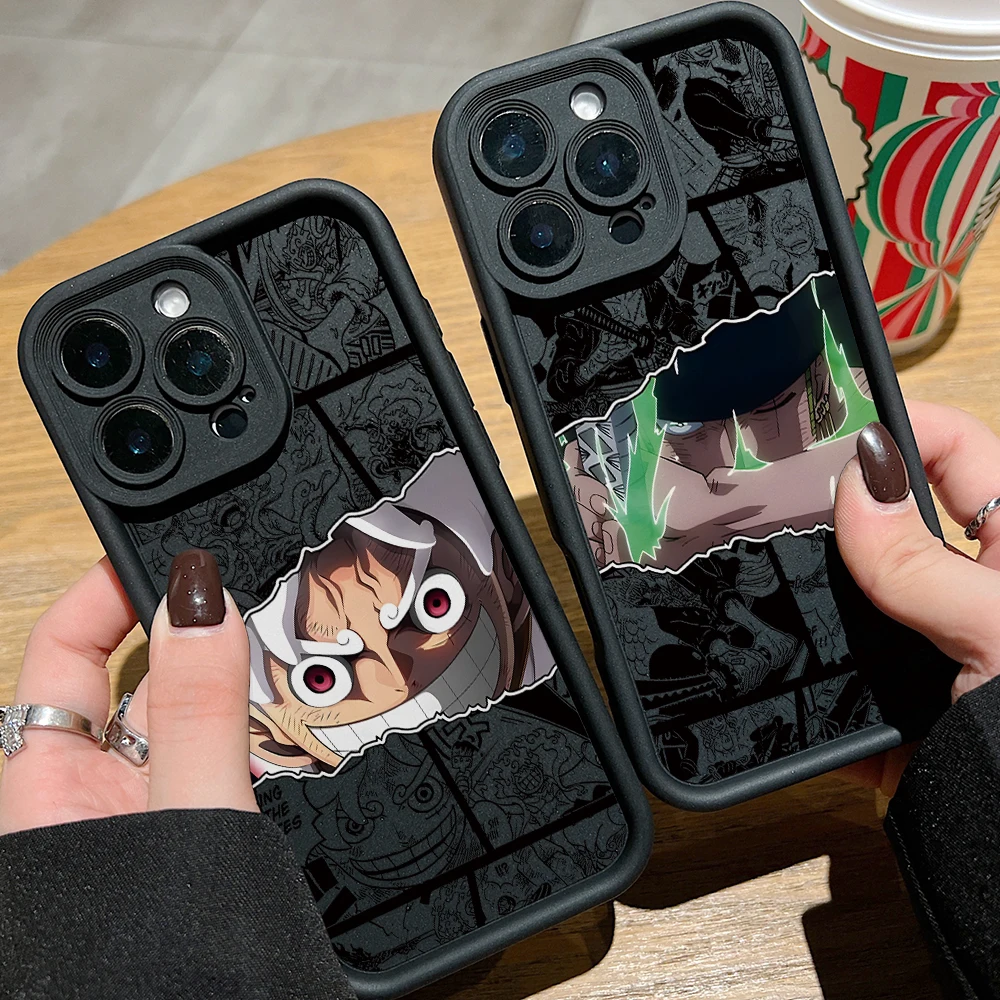 O-One Pieces Luffy Zoro Phone Case for Motorola Moto G86 G85 G84 G75 G60 G54 G53 G52 G35 G34 G32 EDGE 70 60 E40 E32 E22 5G Cover