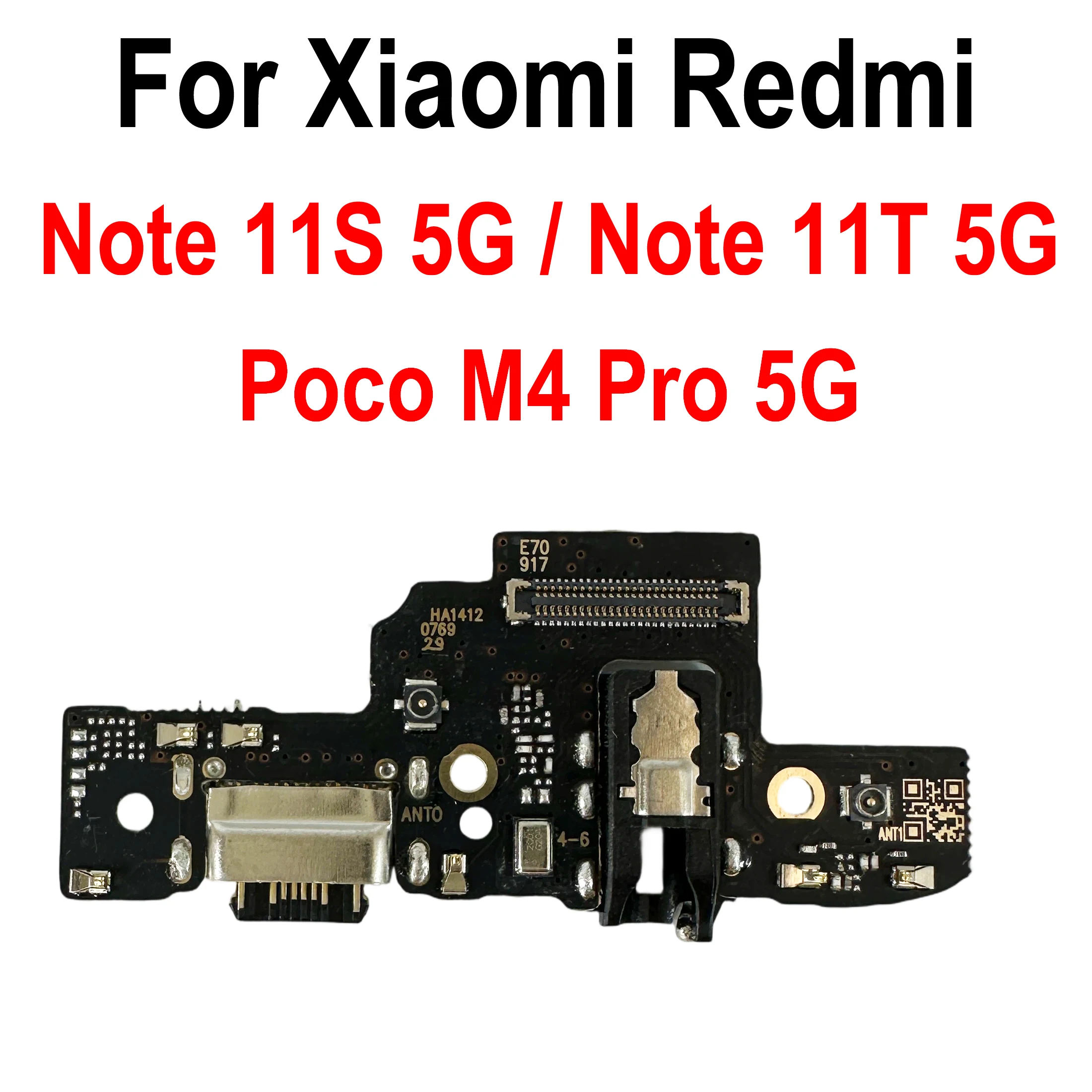USB Charging Port Board Flex Cable Connector For Xiaomi Redmi Note 11S 5G / Redmi Note 11T 5G / Poco M4 Pro 5G