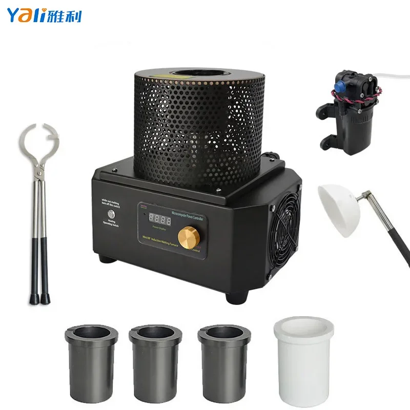 

Melting Machine Portable Induction Melter Furnace for Smelting Precious Metal Gold Silver Copper Steel Jewelry Oven