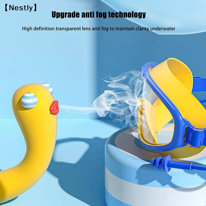 Schwimmbrille mit großem Rahmen für Kinder, hochwertige, beschlagfreie Schwimmbrille, wasserdichte HD-Schwimmbrille, Schwimmausrüstung〔Nest〕 – Detail 6