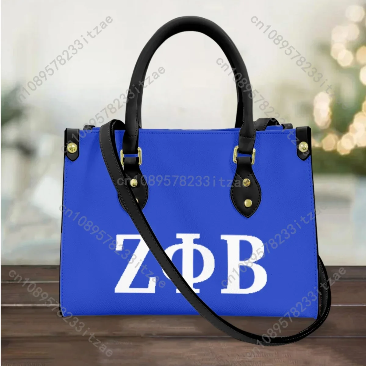 Zeta Phi Beta Top Handle Luxury Handbas Sorority Gift New Long Shoulder Strap Vintage Tote Bags Party Shopping Bags Custom Made