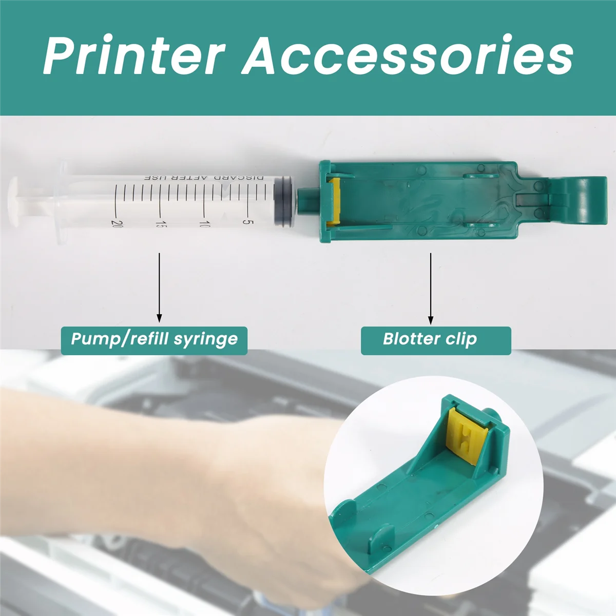 SMIEA خرطوشة الحبر عبوة الحبر أداة شفط كليب مناسبة ل HP 45 51645 6615 51640 240 15 امتصاص كليب عبوة كليب مشبك