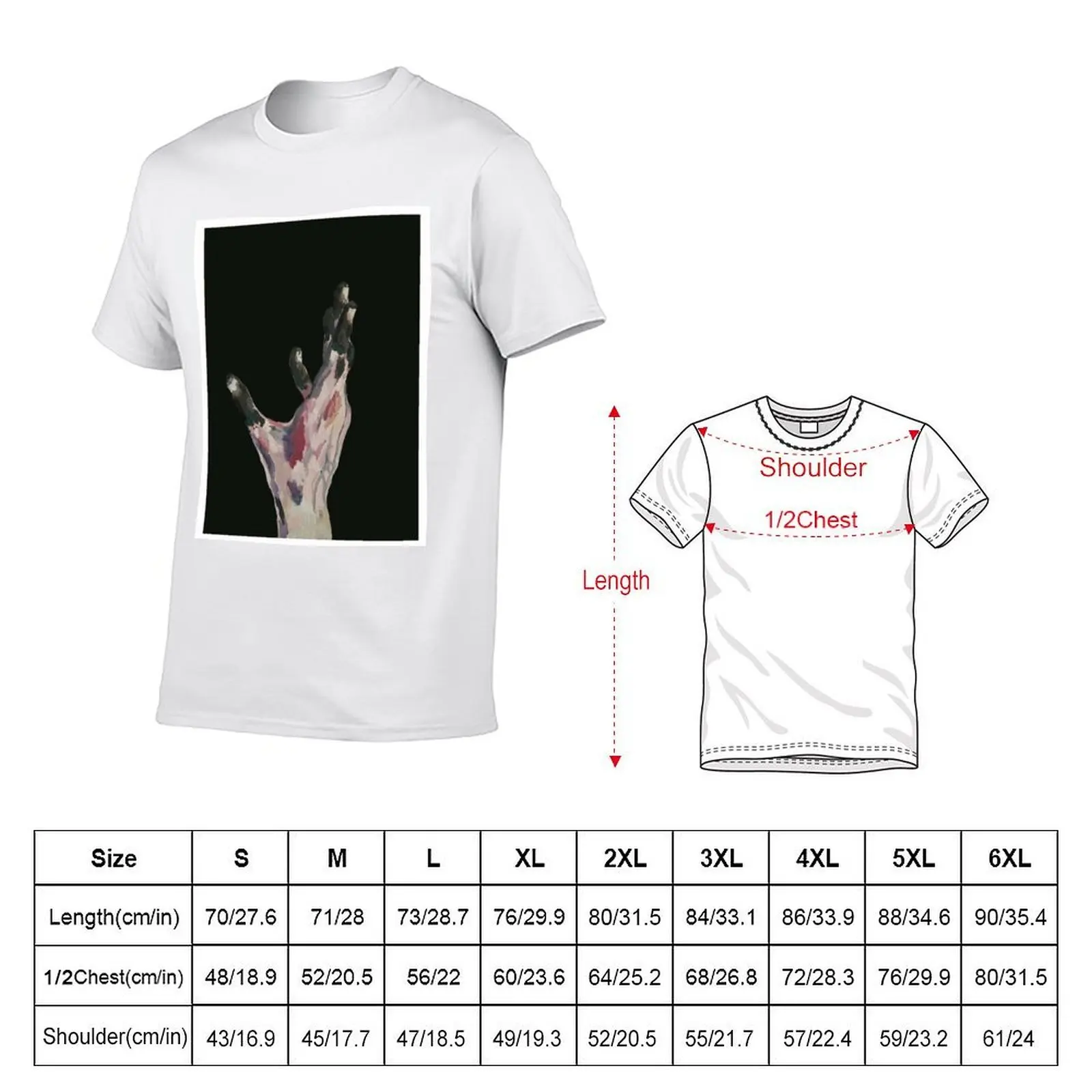 Mud-covered Hand Reaching up on Black background T-Shirt oversized graphic tee anime stuff plain black t shirts men