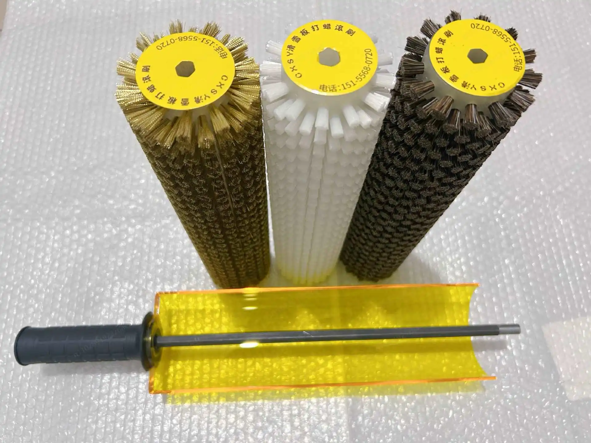 Waxing Polishing Hand BrUsh Silk Cleaning BruSh Nylon Horse Hair Polishing BrusH Snowboard Snow Wax Brush Tool BRush