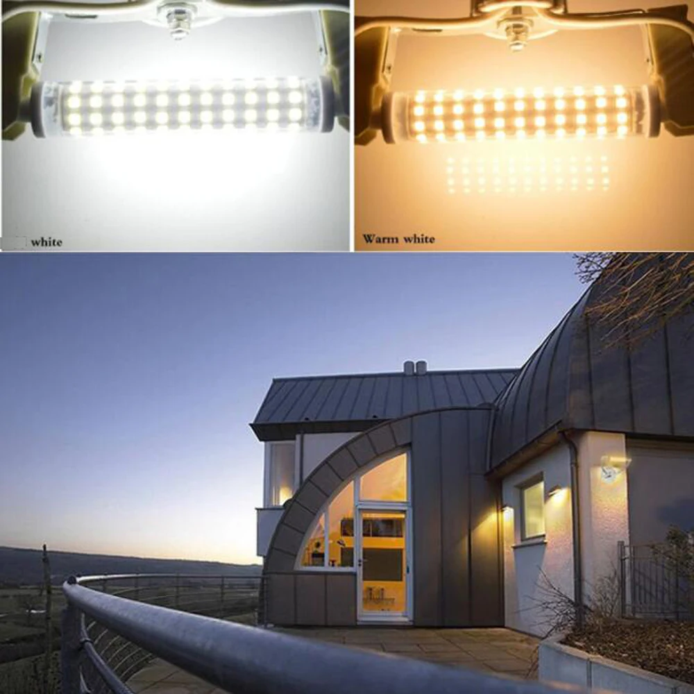 Lâmpada de holofote LED regulável, Tubo Plug R7S, Branco Quente, Branco Natural, 3000k, 4000k, 6000k, Substituir J118, 220V, 10W, 1pc