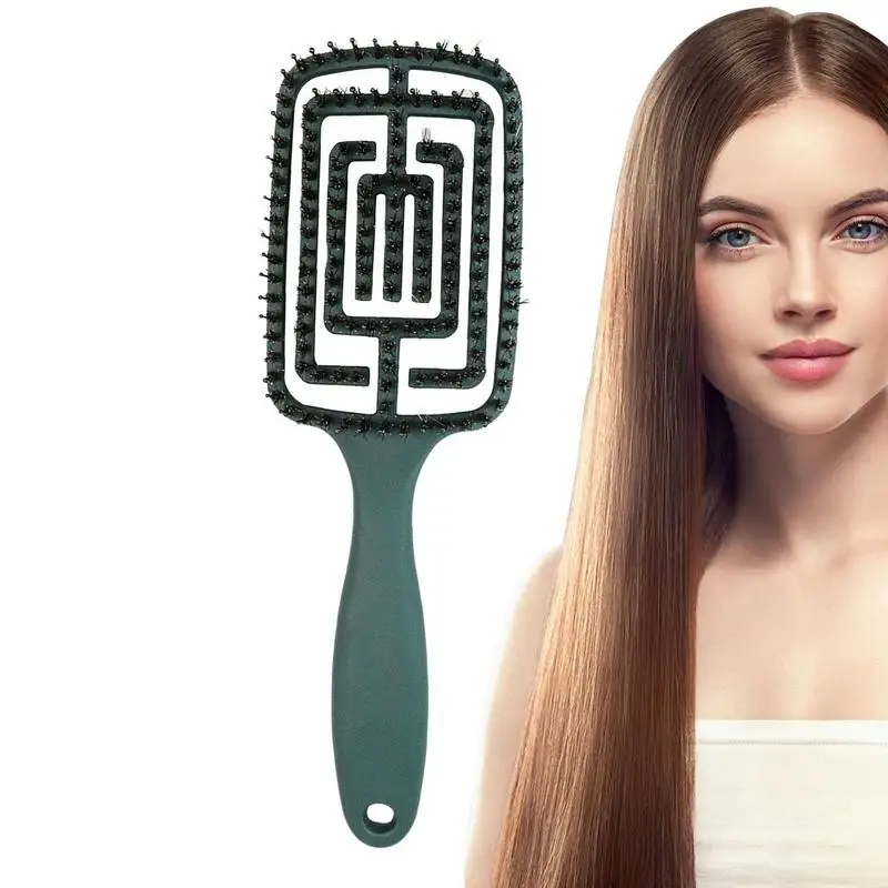 

Wet Dry Detangler Hair Brush Anti-Static Straight Combing Brush Non Pulling Combing Brush For Straight Or Curly Hair Grooming