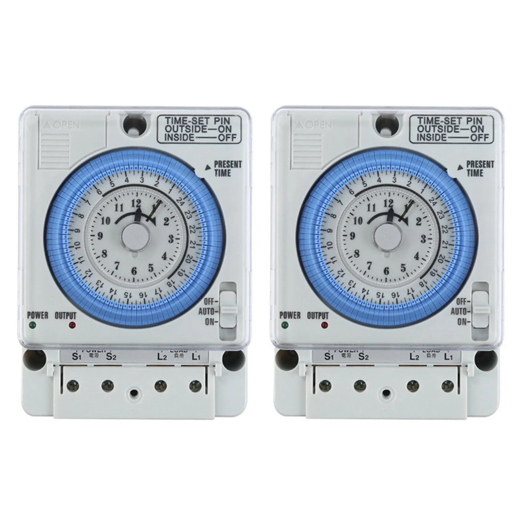 N84R 2X New TB-388 Rectangle 15 Minutes / 96 Times Switch Timer Without Battery