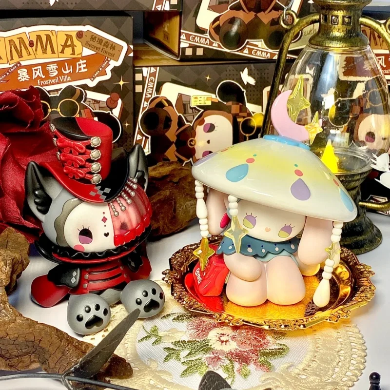 EMMA Secret Forest Frostveil Villa Series caja ciega figuras de acción muñecas lindas juguetes de modelos coleccionables decoración de dibujos animados regalo sorpresa