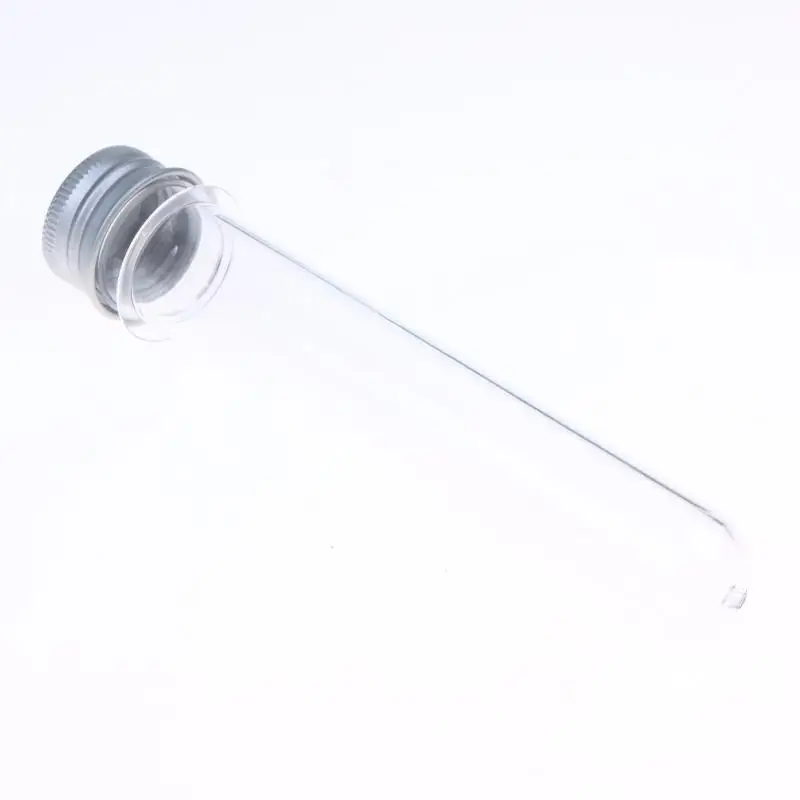 1 Stück transparente, zylindrische, nachfüllbare Plastikflasche, 50 ml, PET-Reagenzglasflasche für Masken, Süßigkeiten, Datenkabel, Maskierpapier – Detail 10