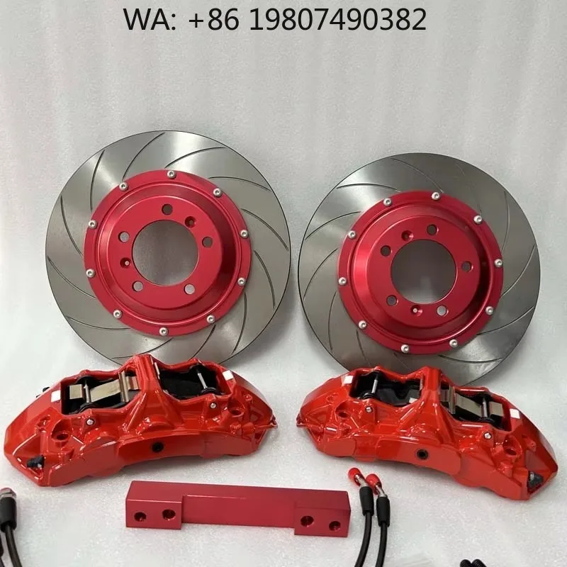 

Blue 9N 6 Piston Brake Caliper Kit 400x36mm Hole Line Disc High Performance Racing System For Full-size Luxury SUV Front Wheel R