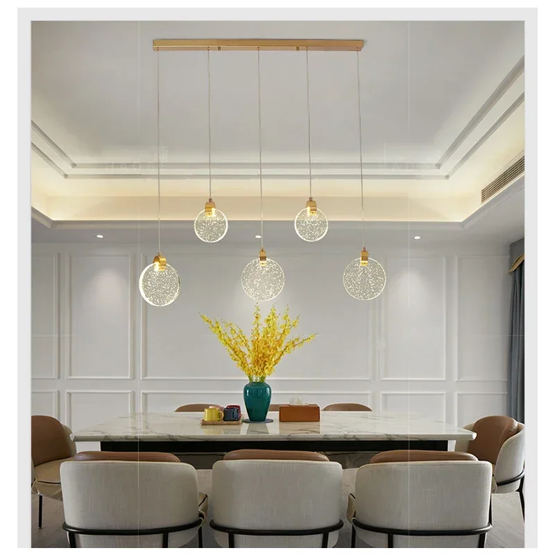 

Lamp 1-Light Crystal Pendant Lighting In Gold Finish Modern Hanging LED Pendant Light Fixtures For Kitchen Island Dining Room L