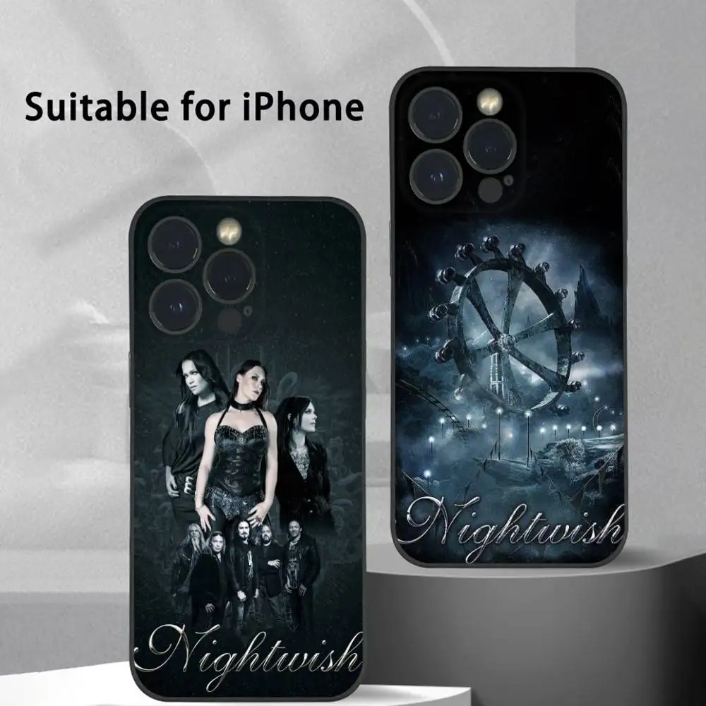

N-Nightwish Yesterwynde Rock Phone Case For IPhone 16 15 14 13 12 11 Pro Max Plus Mini Frosted Soft Shell Funda