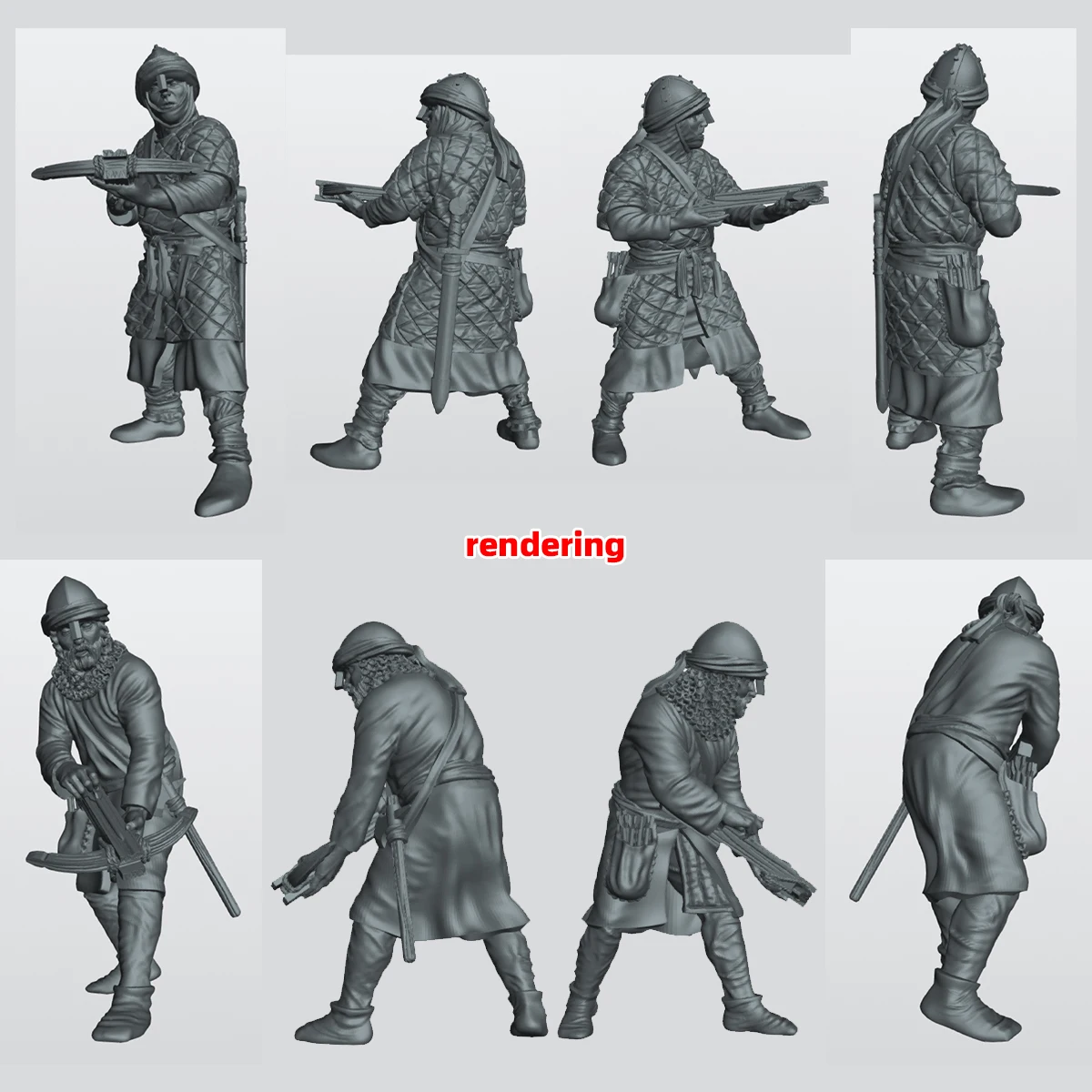 1/35 1/48 1/72 Maßstab Modellbausatz 3D Harz Miniatur-Soldatenfiguren Spanische Armbrustkrieger des 11. Jahrhunderts Kreuzritterfiguren Diorama – Detail 11