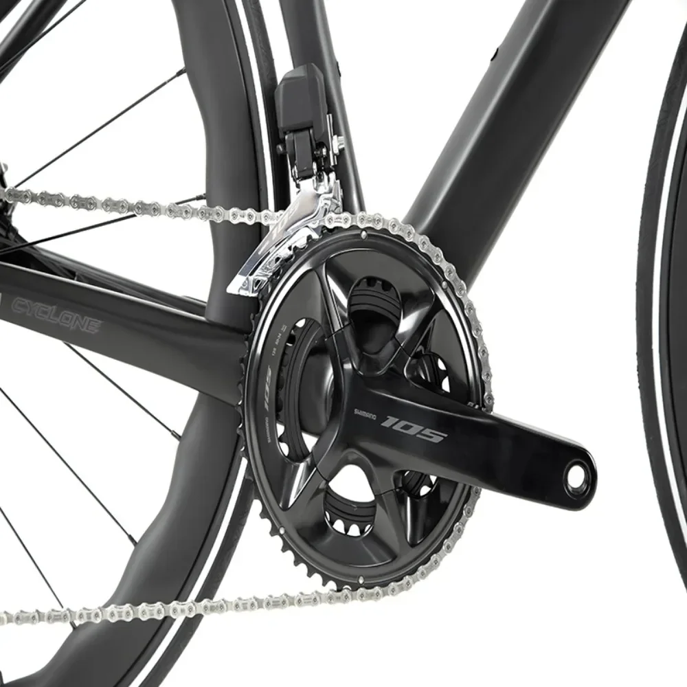 

TWITTER CYCLONEpro дорожный велосипед из углеродного волокна, беспроводная электронная передача 105/R7170-2*12 скоростей, гидравлический дисковый тормоз, дорожный велосипед