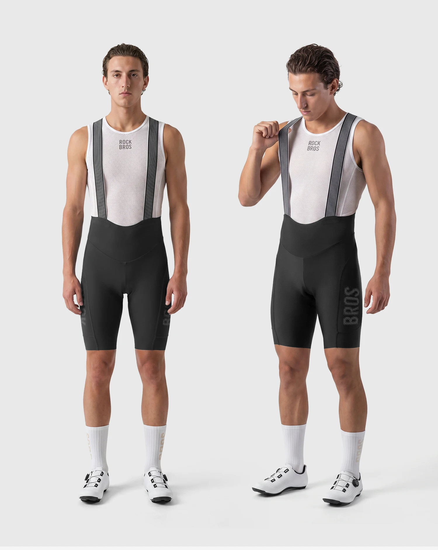 ROCKBROS Herren-Radlerhose, Sommer, 3D-Druck, mit integriertem Polster, antibakterielle, atmungsaktive Fahrrad-Latzhose. – Detail 23