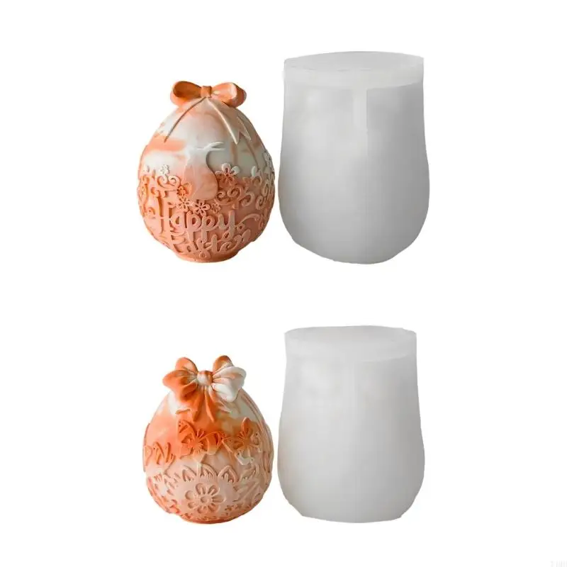 

T4MD Пасхальная тематическая силиконовая ароматическая форма для свечей для свечей и украшения ручной работы с легкой чисткой