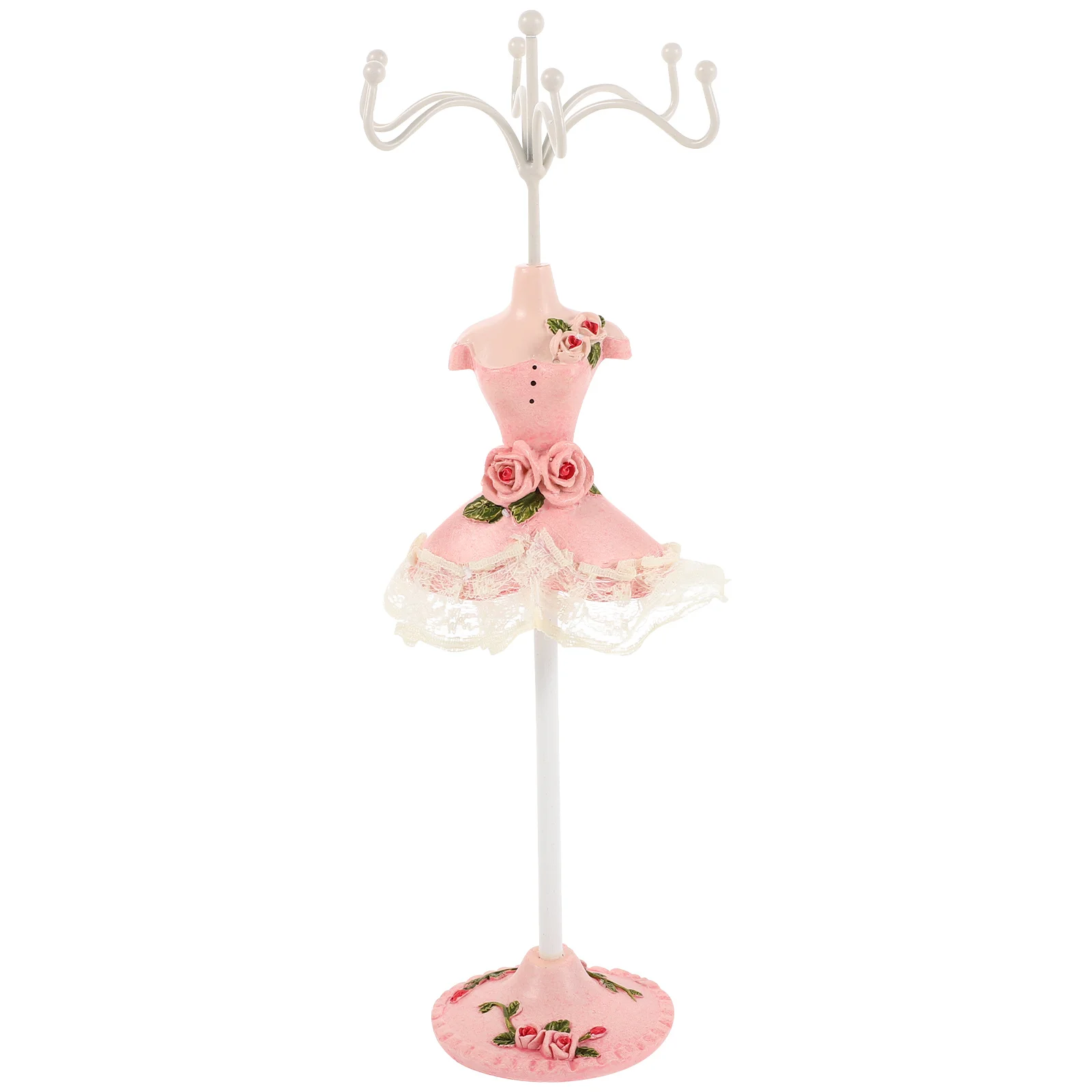 

Jewelry Storage Rack Resin Stand For Necklaces Earrings Rings Organizer Vanity Display Holder Bust Shelf Jewelry Display Stand