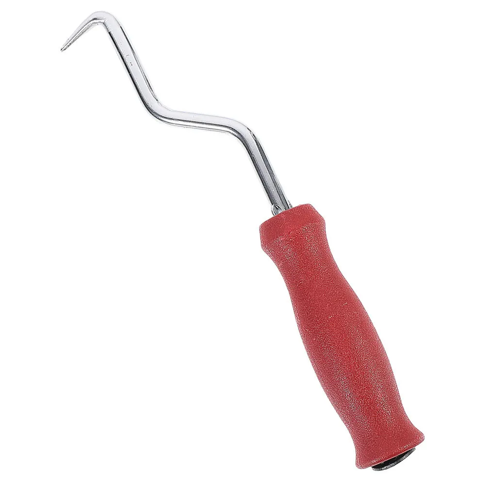 

1pcs Rebar Tie Curved Steel Wire Hook With Plastic Handle For Construction Site Rebar Wire Twisting Tool Hand Tool