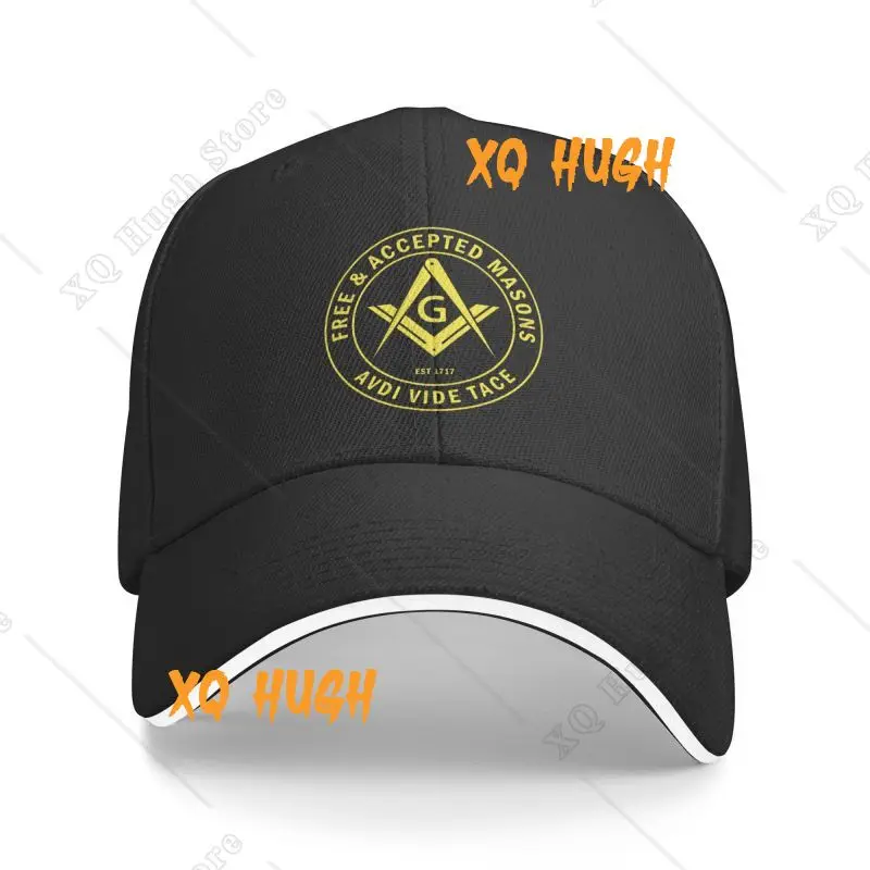 Personalized Free Accepted Masons Masonic Freemason Baseball Cap for Men Women Adjustable Dad Hat Streetwear