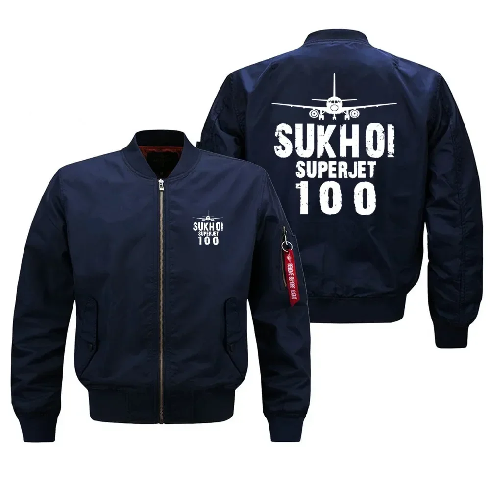 Sukhoi Superjet 100 Pilots Military Flight Aviation Men Ma1 Bomber Jacket Outdoor Windproof Autumn Winter Man Baseball Coats