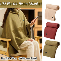 Heated Shawl Wraps USB Heated Blanket Soft Warm Heating Scarf Cold Weather Winter Scarf 3 Heating Level Heated Shawl Portable