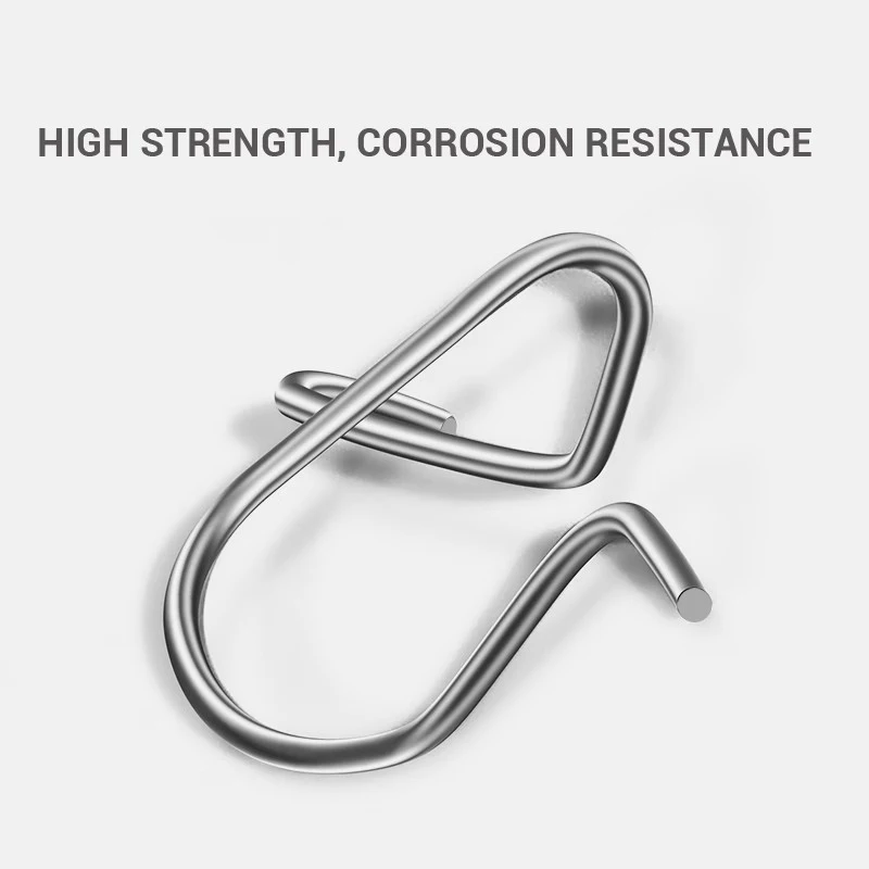 /KQM/100Pcs Fishing Clips Fast Crankbait Snaps Fishing Lures Connectors Saltwater Fishing  Lock Lure Stainless - view 2