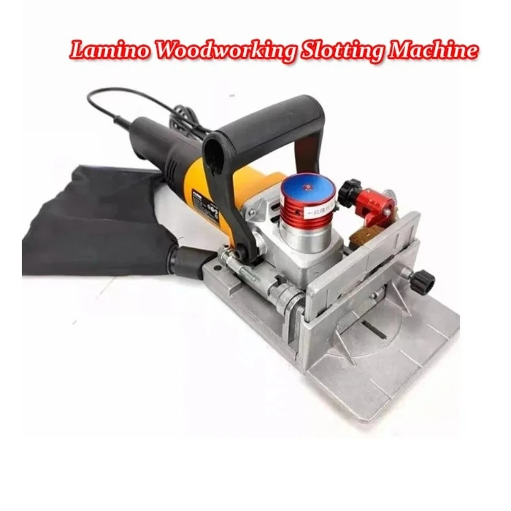 

750W Woodworking Slotting Machine Lamino Invisible Parts Portable Mortising Machine Tenoning Machine