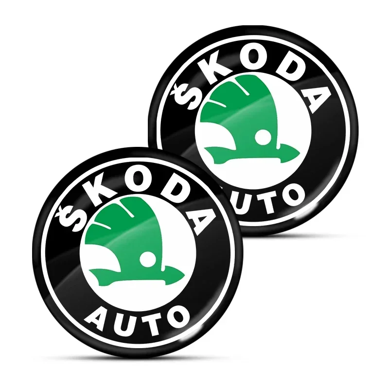 

15mm Car keychain sticker door keychain sticker central control sticker For Skoda Octavia Fabia Kamiq Kapoq Kodiaq Rapid