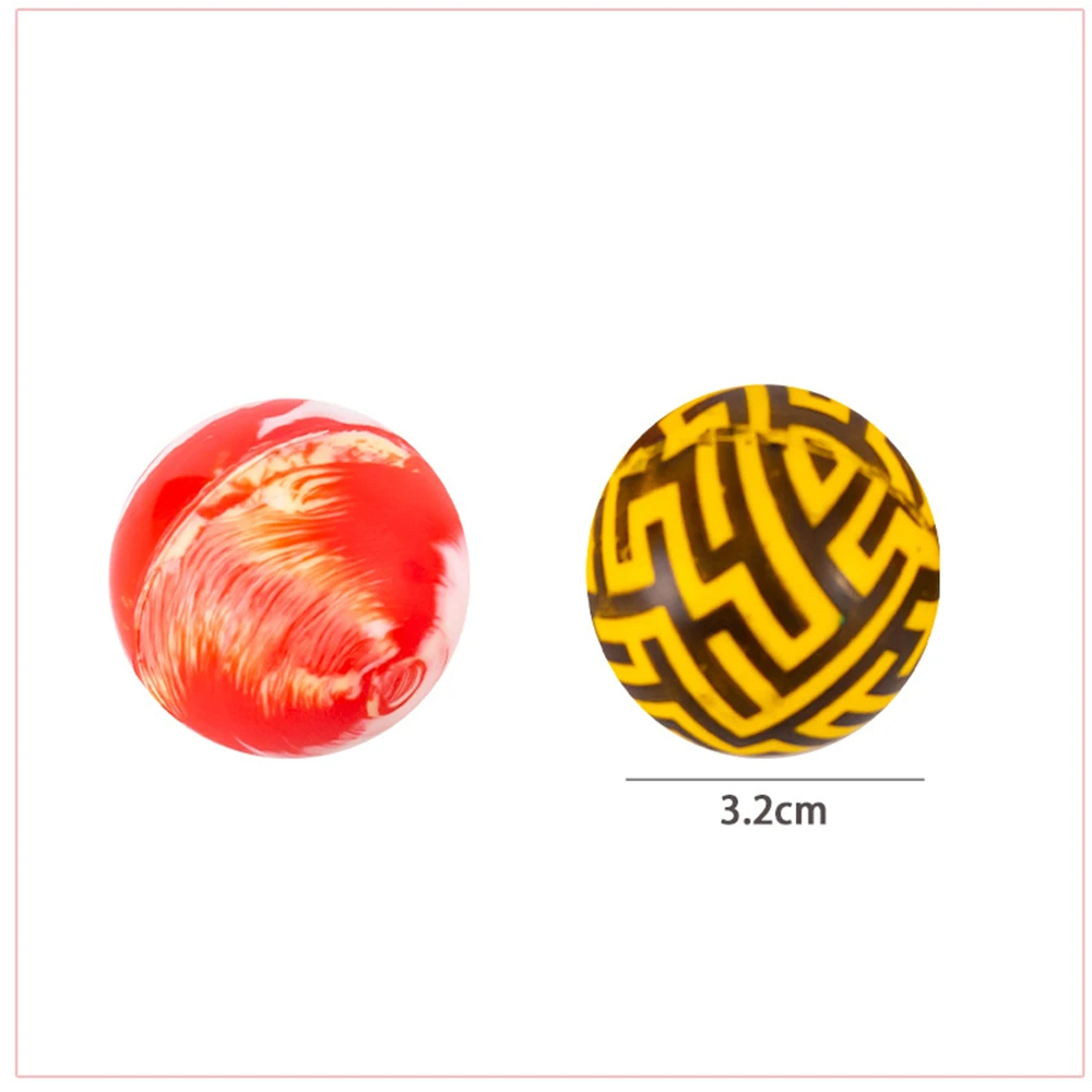 12 Pcs 32mm Fun Soft Bouncy Balls Decompression Toy Boys And Girls Party Favor Giveaway Gifts Piñata Fillers Toy Carnival Prizes