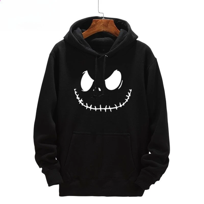 Halloween Pumpkin Grimace Spoof Hooded Sweater Versatile Jacket Men's and Women's Hoodies Holiday Wear Outdoor Casual Loose Top