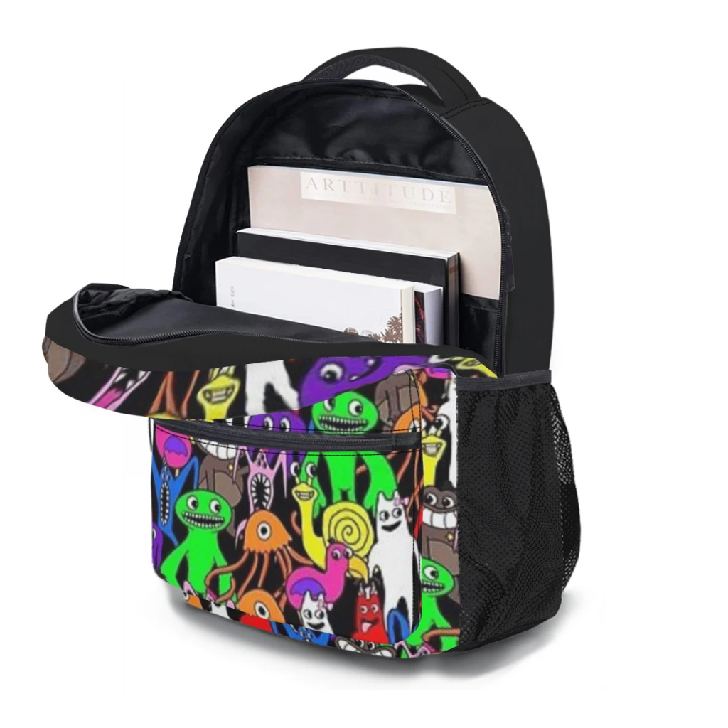 Charmingspooky jogo de jardim de infância banban nova moda feminina crianças alta capacidade à prova dwaterproof água faculdade mochila 17 polegada