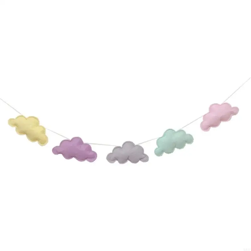 

581F Newborn Photo Props Photo Posing Backdrop Felt Cloud Set Photostudio Accessories