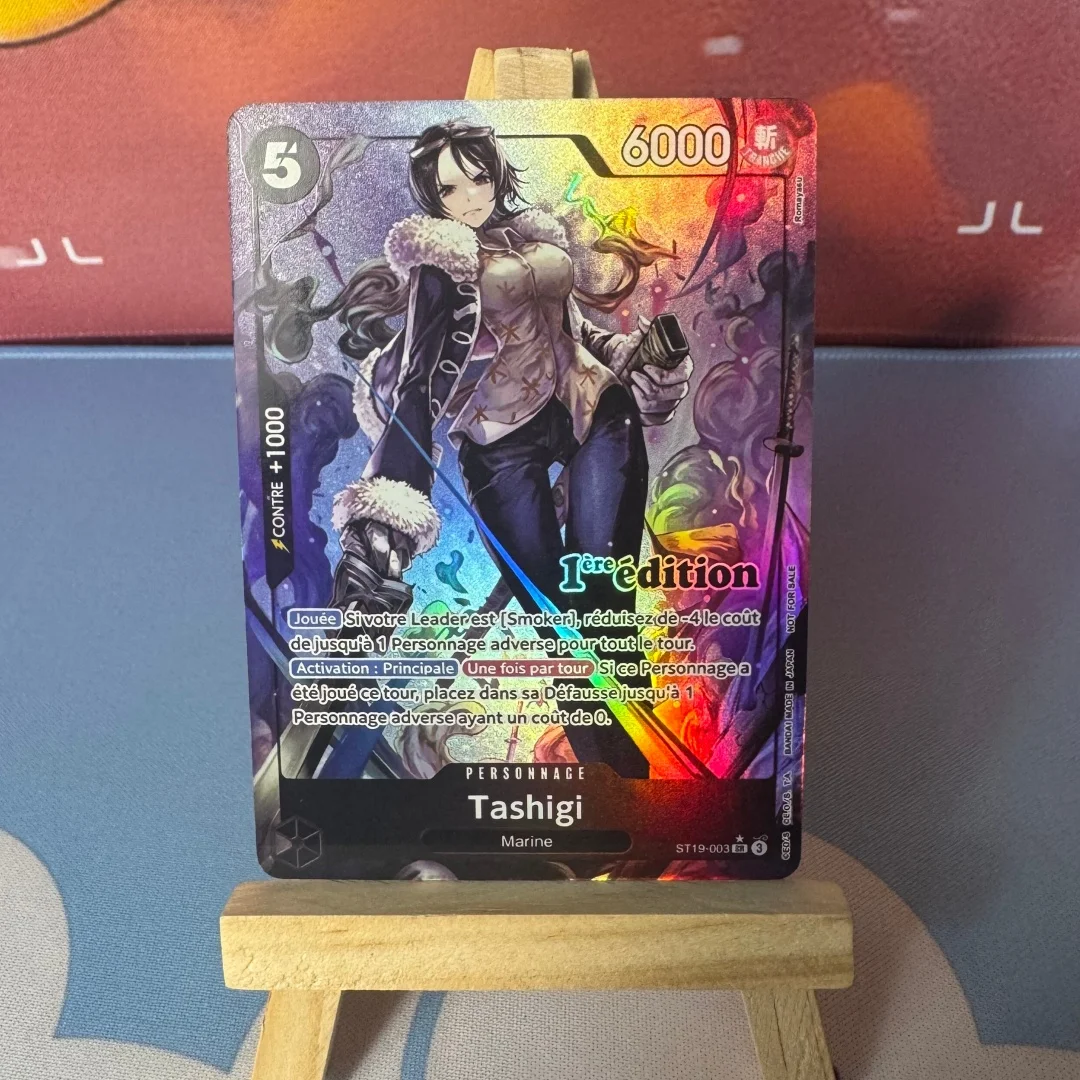 Diy English One Piece ST20-005 Charlotte Linlin Tashigi Folding Flash Card Luffytaro Boa Hancock Shanks Game Collection Card Toy