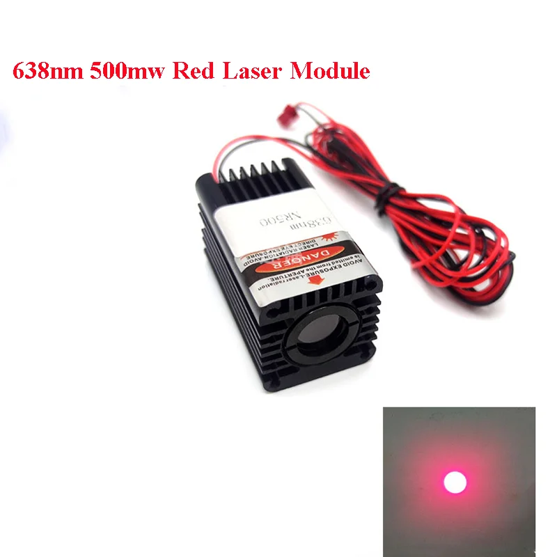 Rotlicht-Lasermodulröhre mit 638 nm und 500 mW, Sechs-Augen- und Acht-Augen-Laserlicht, speziell für den Bühneneinsatz