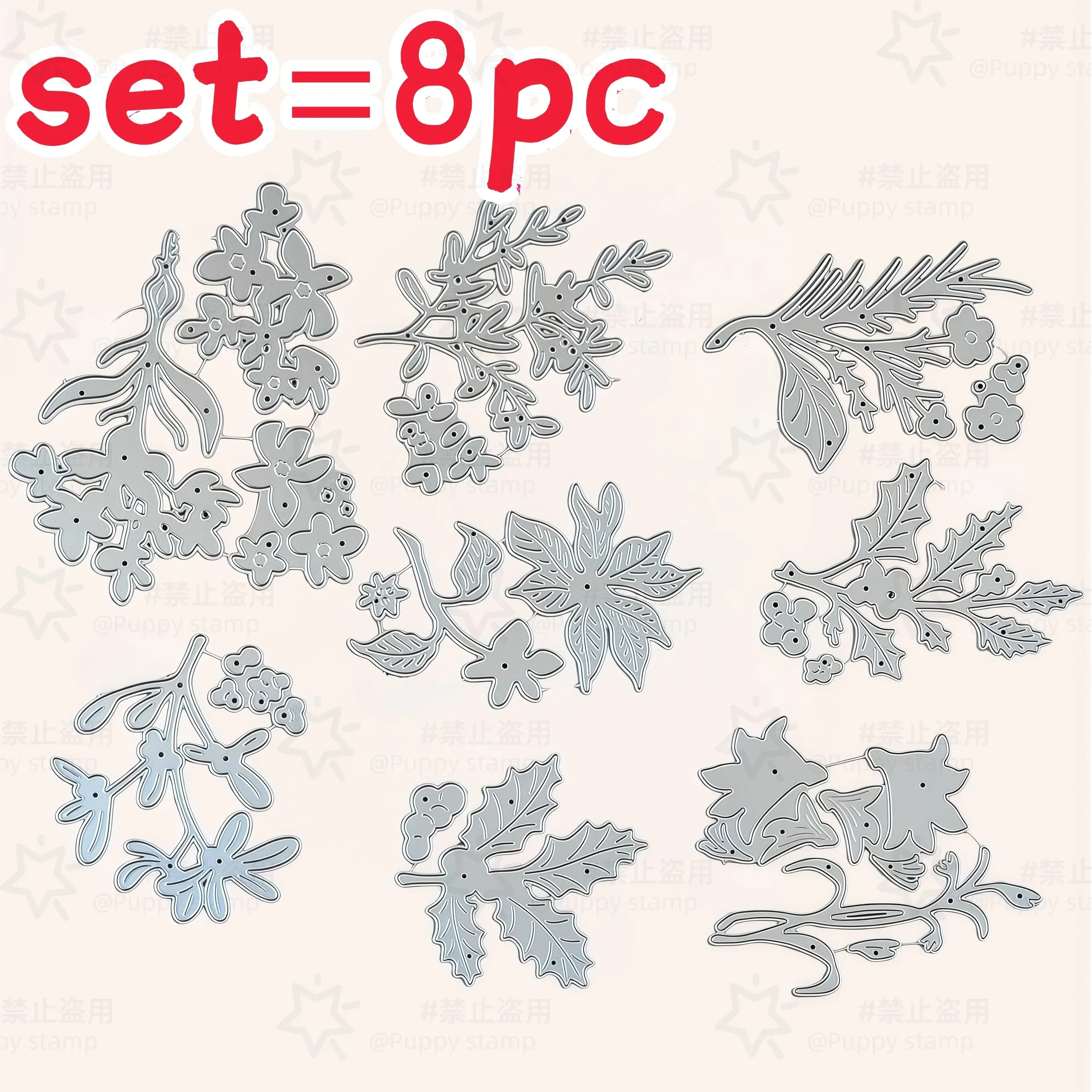 

Winter Herbarium Labels Metal Cutting Dies Clear Stamps Stencil Hot Foil For DIY Greeting Card Making Scrapbooking Craft Paper