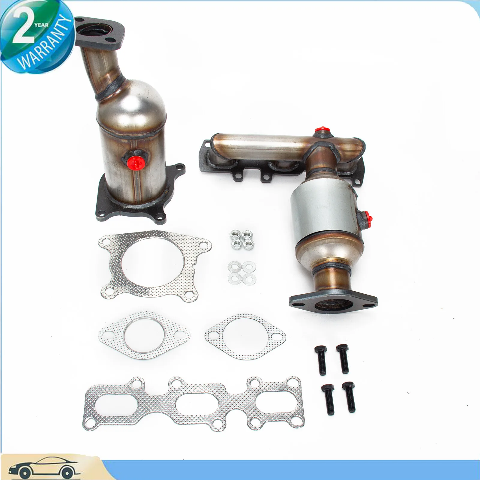 

For 2011-2014 Ford Edge 3.5L 3.7L Pair Catalytic Converters Set Non Turbo Only