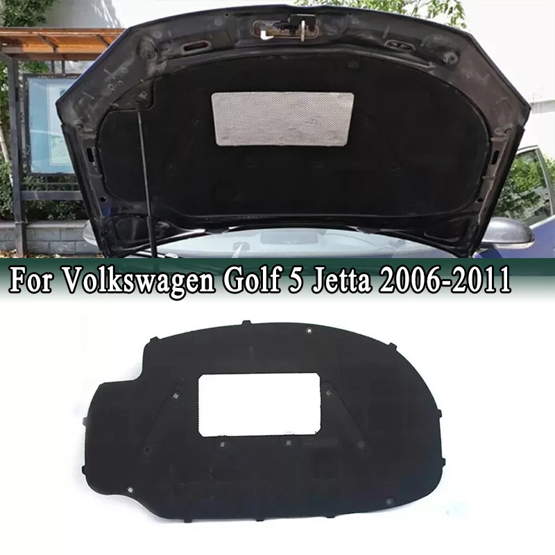 For Volkswagen VW Golf 5 Jetta 2006-2011 Front Engine Hood Insulation Cotton  Sound Heat Shield Insulation Pad Mat Cover Foam