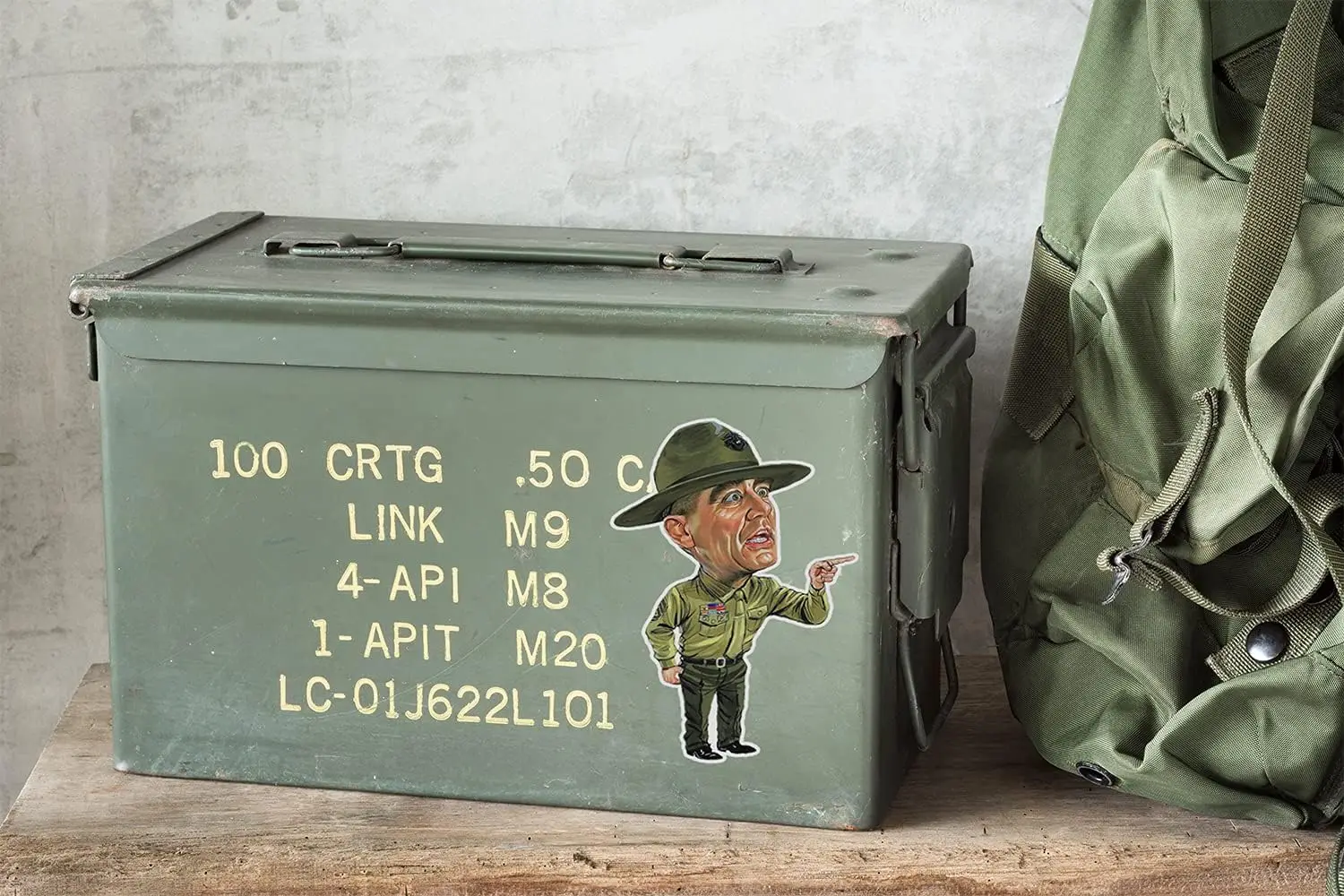 قطعة واحدة من الملصقات العسكرية المضحكة - ملصقات USMC لاصقة قوية مقاومة للماء - ملصق No Fade R Lee Ermey المستخدم #3