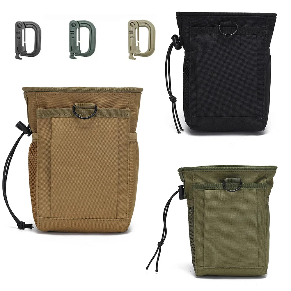Bolsa tática MOLLE para despejo 3-5L 600D Nylon 3 em 1 - Pacote de cintura para armazenamento de munição de caça preto/verde/caqui